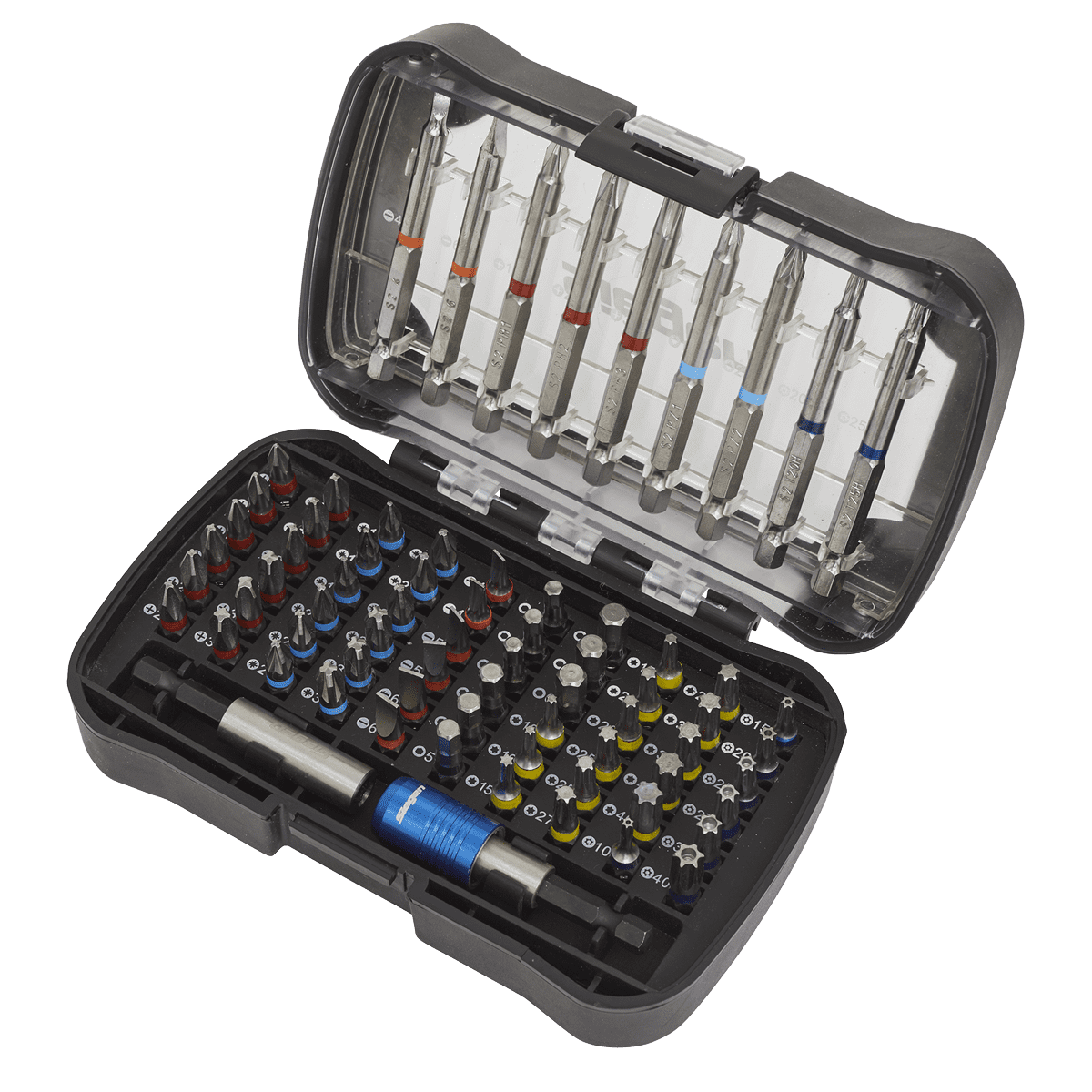 Power Tool Bit Set 71pc Colour-Coded S2