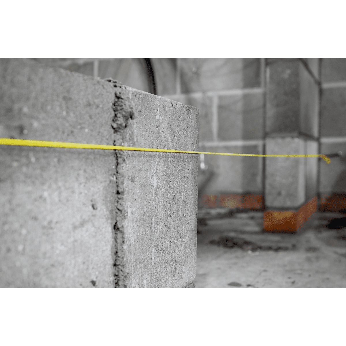 Braided Yellow Nylon Brick Line - 76m