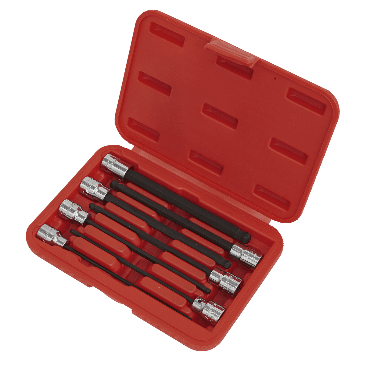 BallEnd Hex Socket Bit Set 7pc 3/8"Sq Drive 150mm Metric