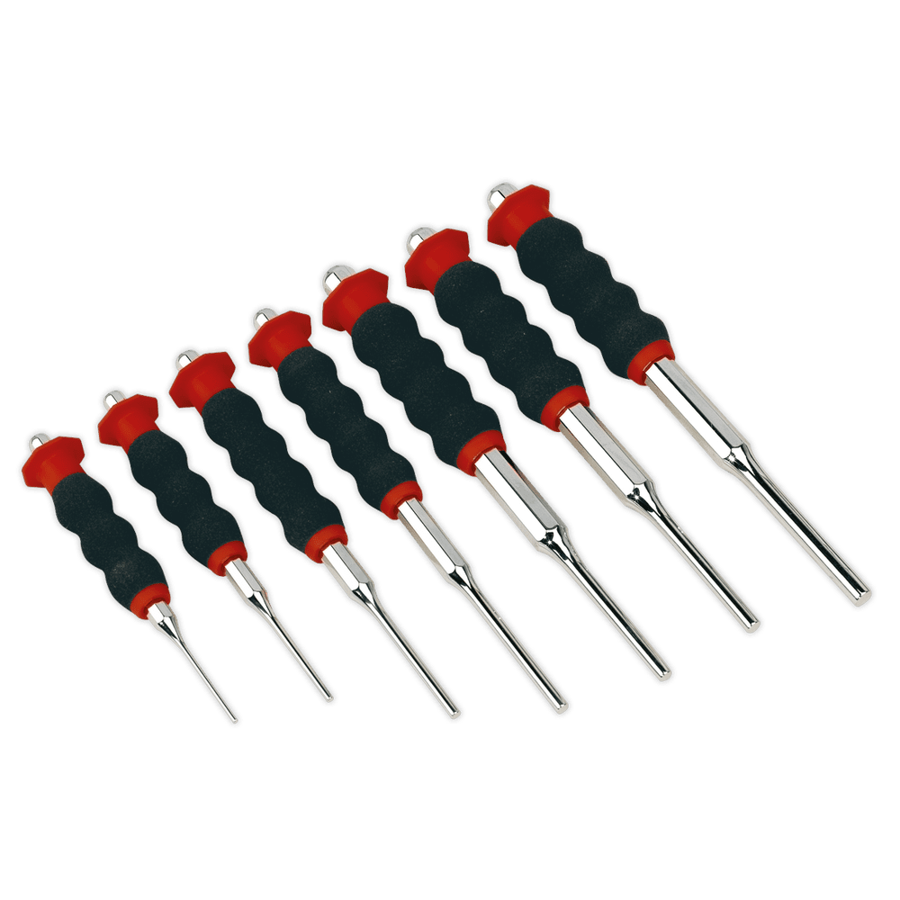 Sheathed Parallel Pin Punch Set 7pc 28mm