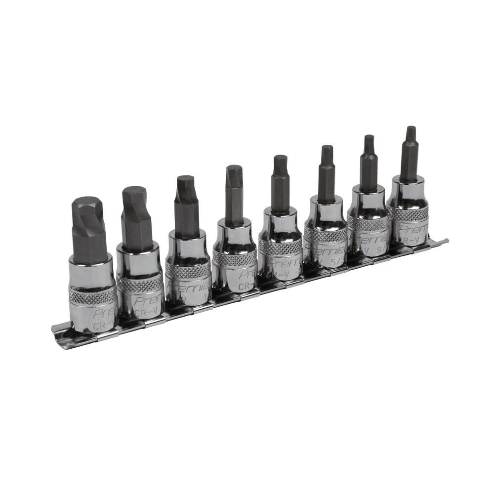 Hex Socket Bit Set Lock-On™ 8pc 3/8