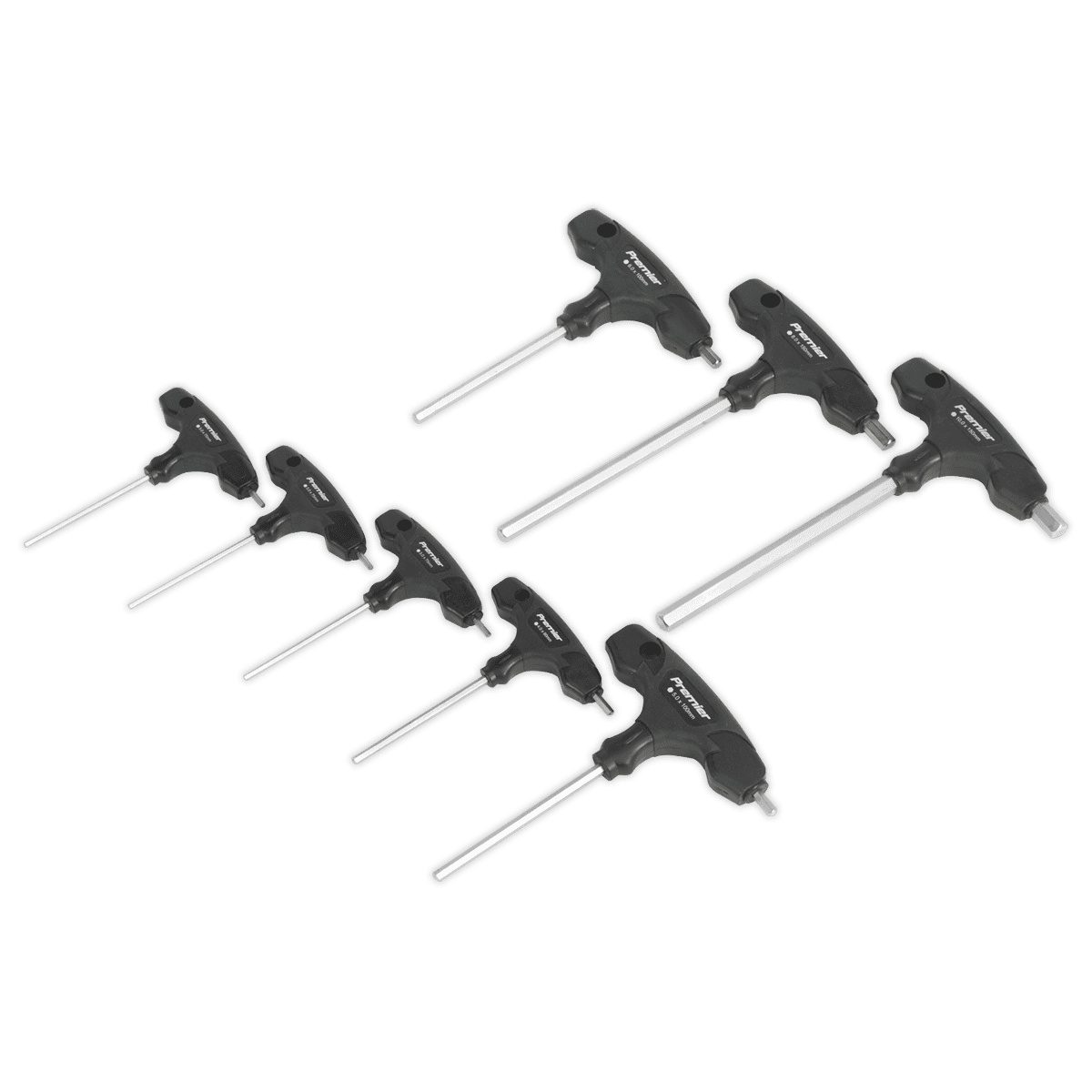 Hex Key Set 8pc T Handle Metric