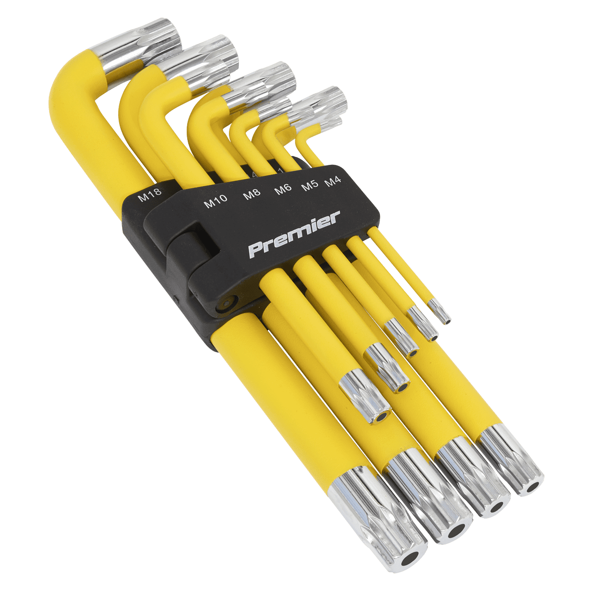 Jumbo Spline Key Set 9pc Anti-Slip