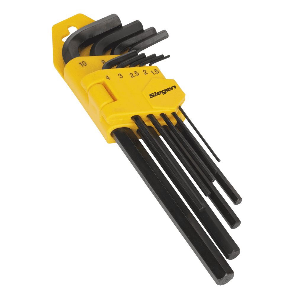 Hex Key Set 9pc Long Metric