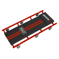 SEALEY American-Style Creeper 36" with Steel Frame & 6 Wheels - Red SCR75-1-73