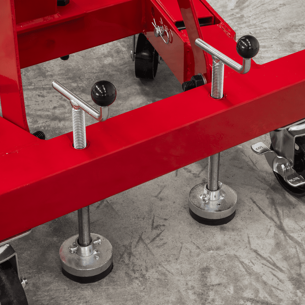 Folding 360º Rotating Engine Stand with Geared Handle Drive 680kg Capacity