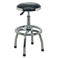 SEALEY Heavy-Duty Pneumatic Workshop Stool with Adjustable Height Swivel Seat SCR17-1-73