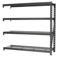 SEALEY Heavy-Duty Racking Extension Pack with 4 Mesh Shelves - 640kg Capacity Per Level AP6572E-1-73