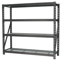 SEALEY Heavy-Duty Racking Unit with 4 Mesh Shelves - 640kg Capacity Per Level AP6572-1-73