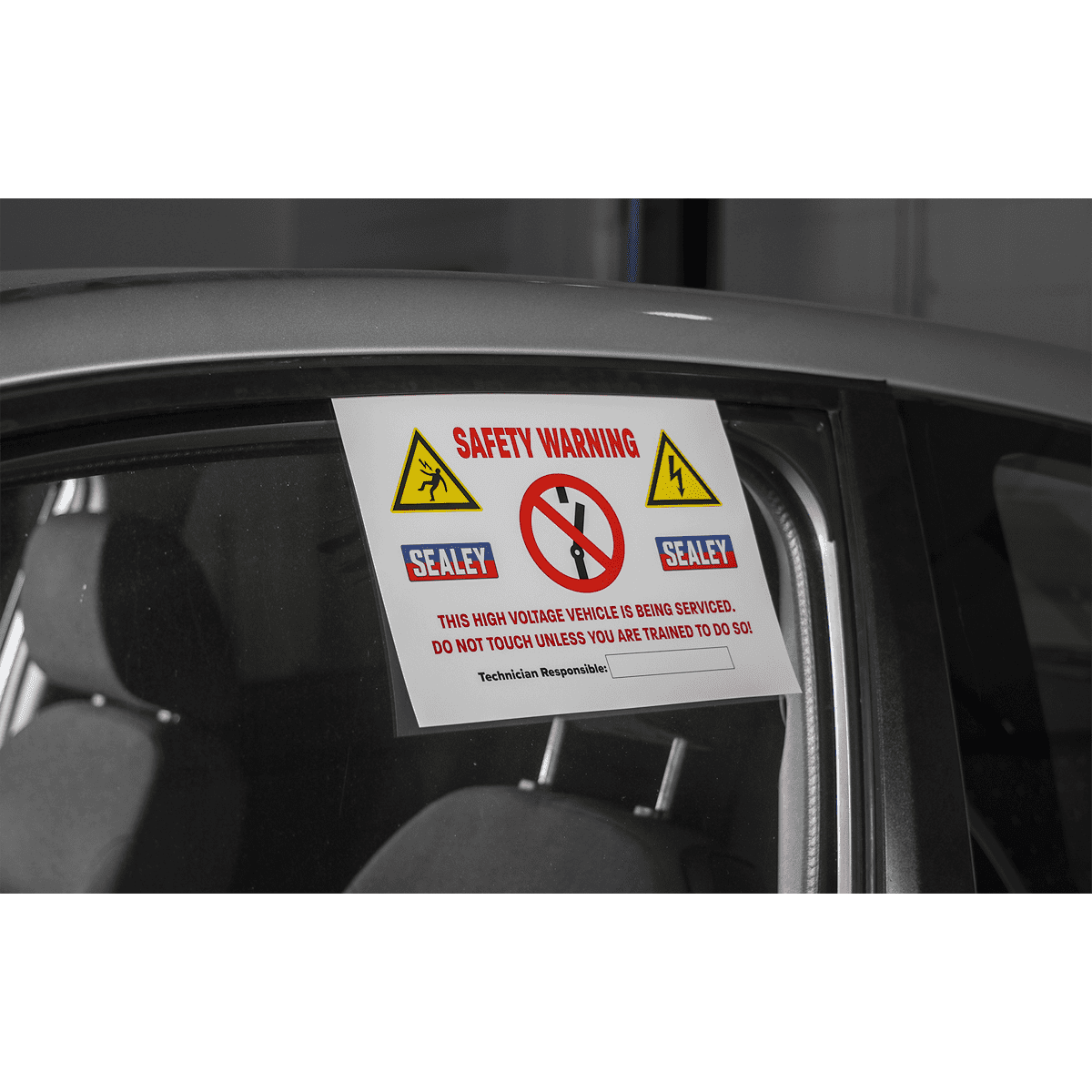 Hybrid/Electric Vehicle Warning Sign