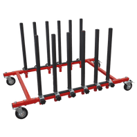 SEALEY Mobile Panel Storage Rack Holds 5 Panels MK76-1-73