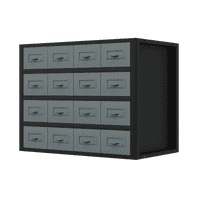 SEALEY Modular Racking Mid Unit 16 Small Drawers 580mm APMRM5-1-73