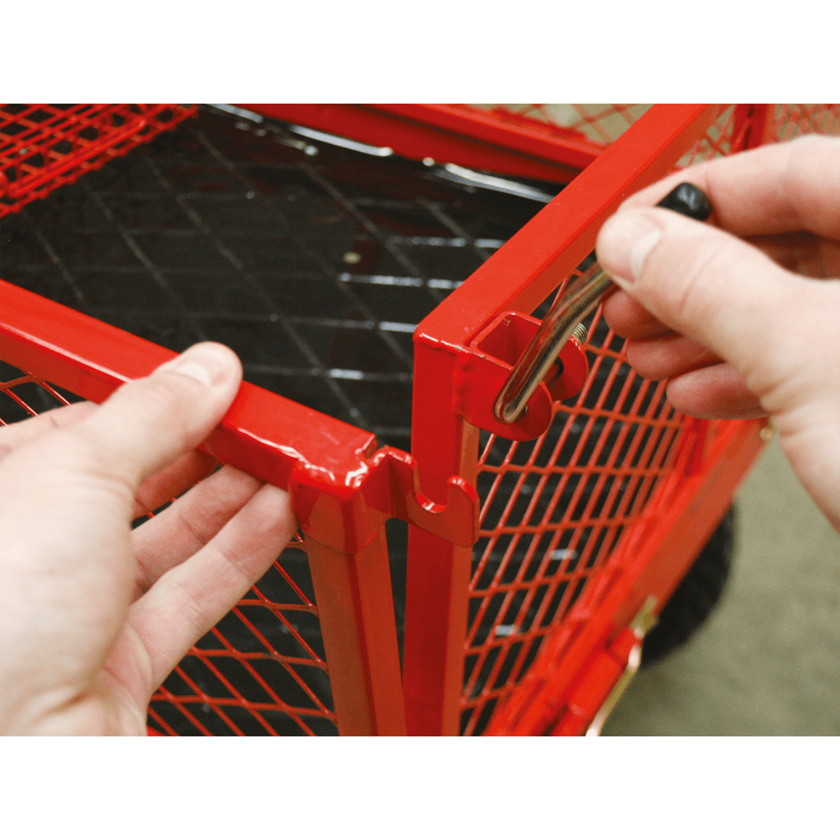 Platform Truck with Sides Pneumatic Tyres 450kg Capacity