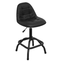 SEALEY Pneumatic Workshop Stool with Adjustable Height Swivel Seat & Back Rest SCR01B-1-73