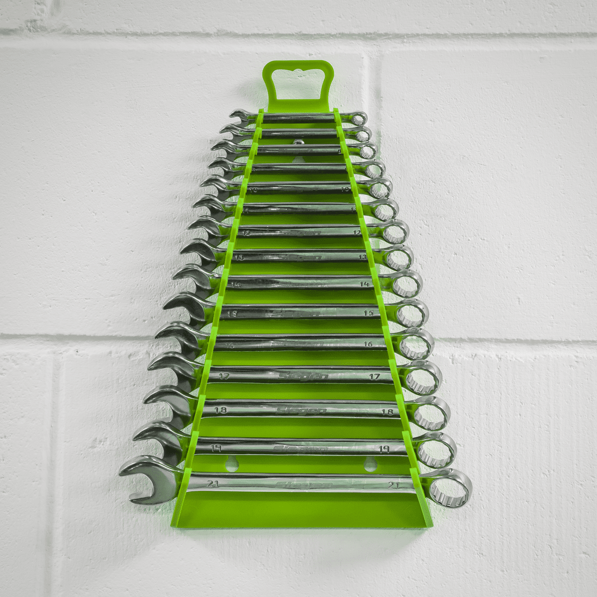 Reverse Spanner Rack Capacity 15 Spanners Hi-Vis Green