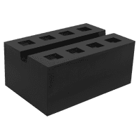 SEALEY Slotted Rubber Support Block for Viking Jacking Beams 80mm SJBEX.A03-1-73