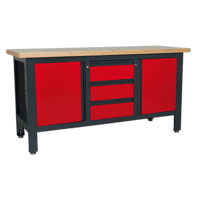 SEALEY Workstation with 3 Drawers & 2 Cupboards AP1905C-1-73