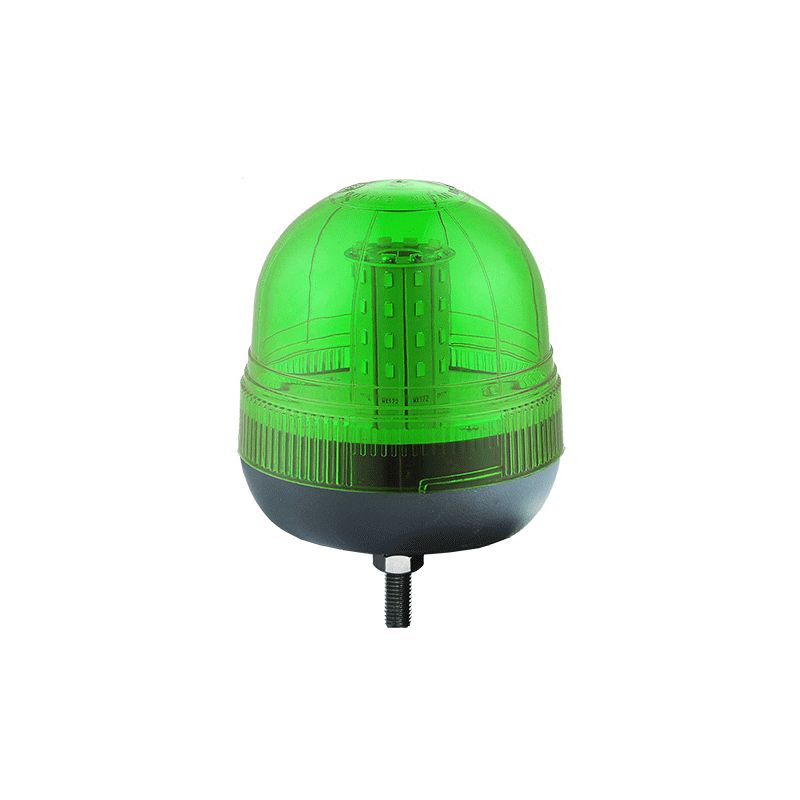 Single Bolt Multifunction Green LED Beacon - 12/24V-4-445-06