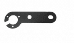 Single towing socket mounting plate  for retro fitting <BR> ALT/TF1410-13