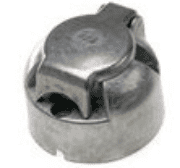 Towing electrics 12 volt 7 pin 12N METAL BODIED Trailer socket  ALT/TP750-1-01
