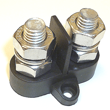 TWIN Power Distribution Post with INSULATOR M10 300Amp NEGATIVE ALT ...