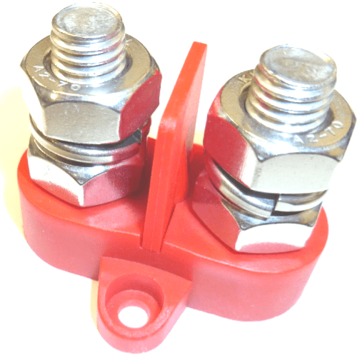 TWIN Power Distribution Post with INSULATOR M10 300Amp POSITIVE ALT ...