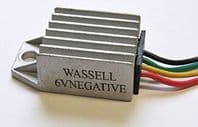 Wassell 6V Regulator Negative ALT/WW10221N-1-82-CCC6