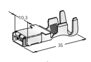MAXI Blade fuse holder with cover