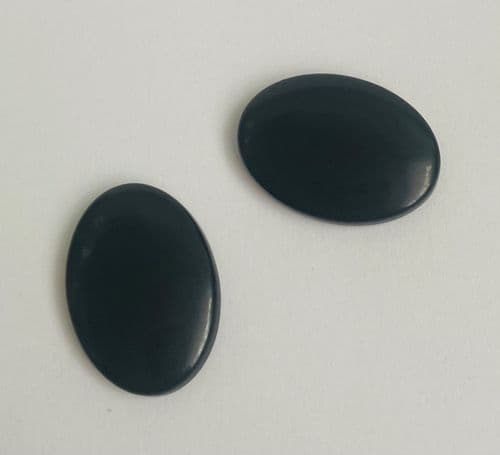 25mm x 18mm Oval Cabochon Aqua Allum (1)