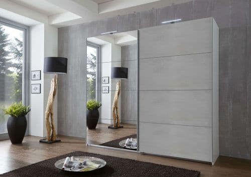 Alfor Grey Sliding Wardrobe - 2959