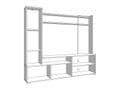 Algarve Artisan Oak Effect And Black TV Entertainment Unit - 11011452