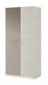Almiron White & Grey Ash 2 Door Wardrobe - 3221