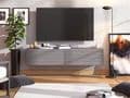 Amarentis Graphite Grey Wall Mounted Floating Wide Large TV Unit - 11013549