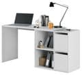 Athena White Reversible Desk with Storage - 2933