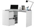 Athena White Reversible Desk with Storage - 2933