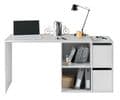Athena White Reversible Desk with Storage - 2933