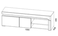Athens Grey And White Gloss TV Unit - 3171