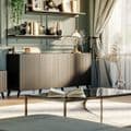 Atlantis Matte Black Wide 4 Door Sideboard  - 3181