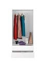 Cairo Artic White Compact 2 Door 2 Drawer Space-Saving Wardrobe  LCX222O - 3201