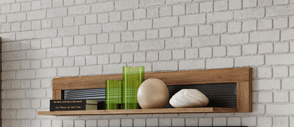 Camar Large Oak Effect Wall Mounted Shelf K35 - 2709