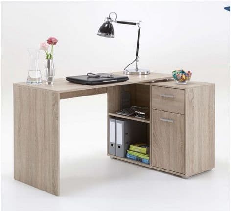 Carin Corner Flexi Desk Oak Effect - 2561