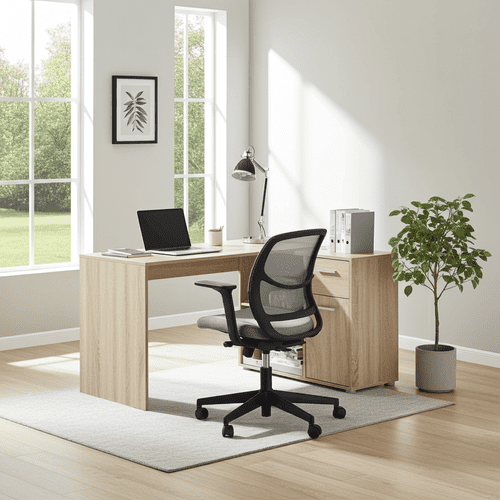 Carin Corner Flexi Desk Oak Effect - 2561