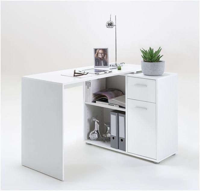 Carin Corner Flexi Desk White - 2560