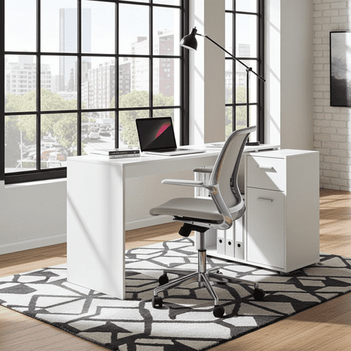 Carin Corner Flexi Desk White - 2560