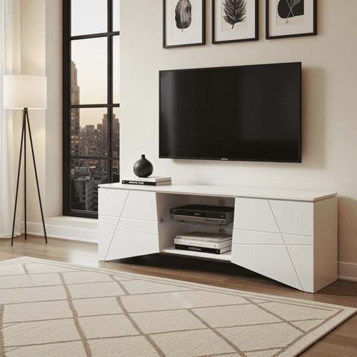 Cartier White Gloss TV Cabinet - 11009410