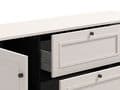 Cassio Cashmere Taupe Panelled Sideboard - 11013523