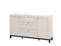 Cassio Cashmere Taupe Panelled Sideboard - 11013523