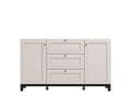 Cassio Cashmere Taupe Panelled Sideboard - 11013523