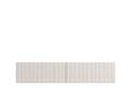 Como White Slat Effect Wall Mounted Floating Small TV Entertainment Unit - 11014661