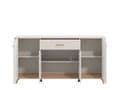 Dariqon Cashmere And Oak Effect 180cm 4 Door Sideboard - 11014491